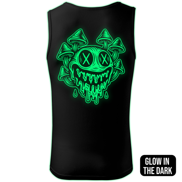 MUSHROOM SMILE tank top men back print - Image 2