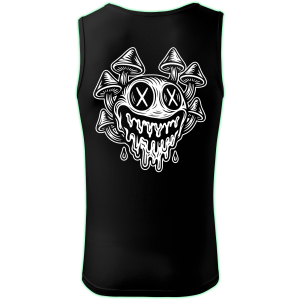 MUSHROOM SMILE tank top men back print