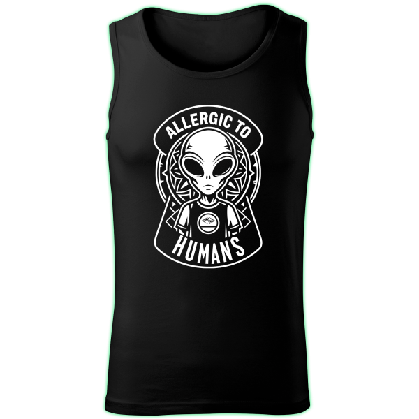 ALLERGIC TO HUMANS tank top men