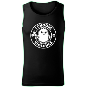 I CHOOSE VIOLENCE tank top men
