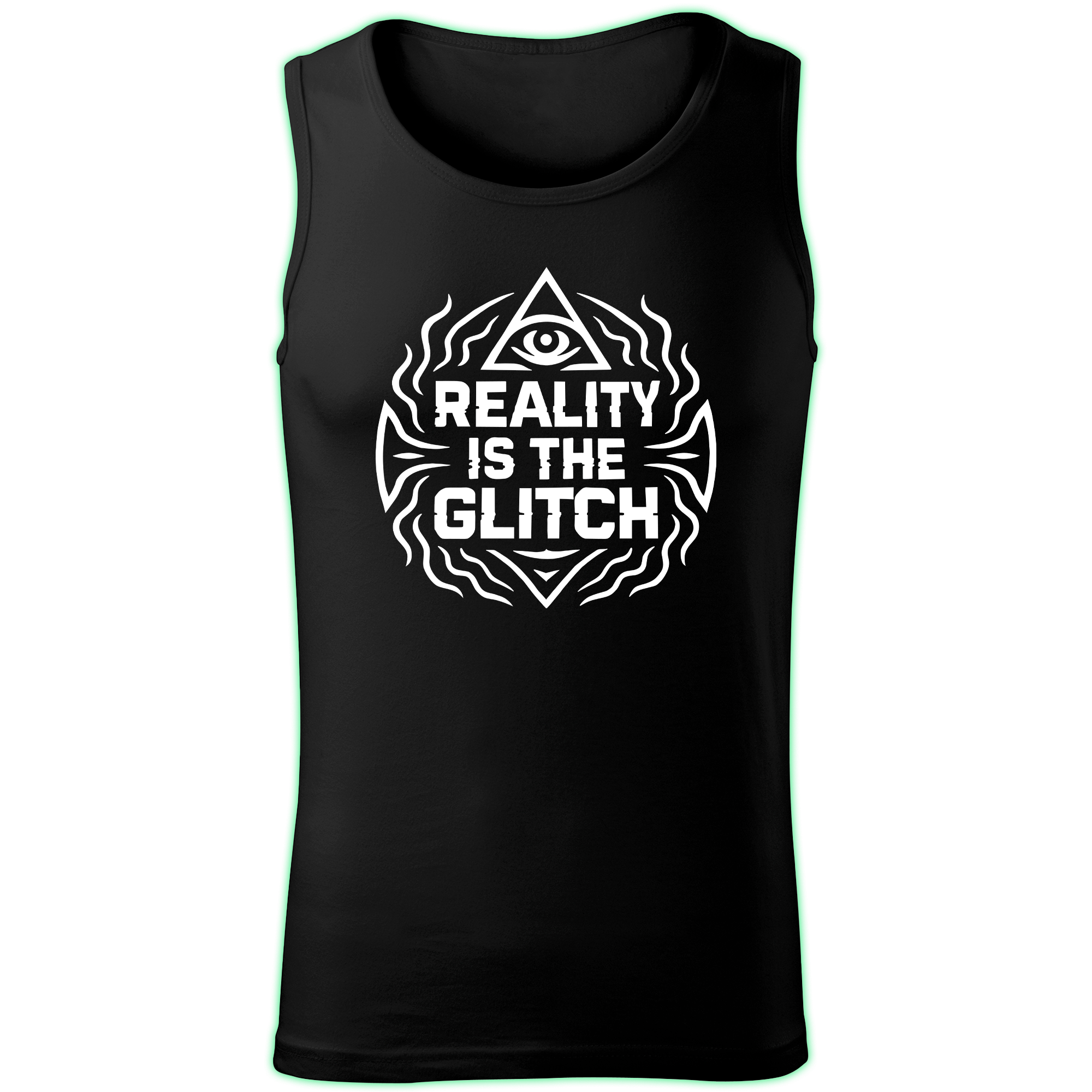 REALITY IS THE GLITCH tank top men