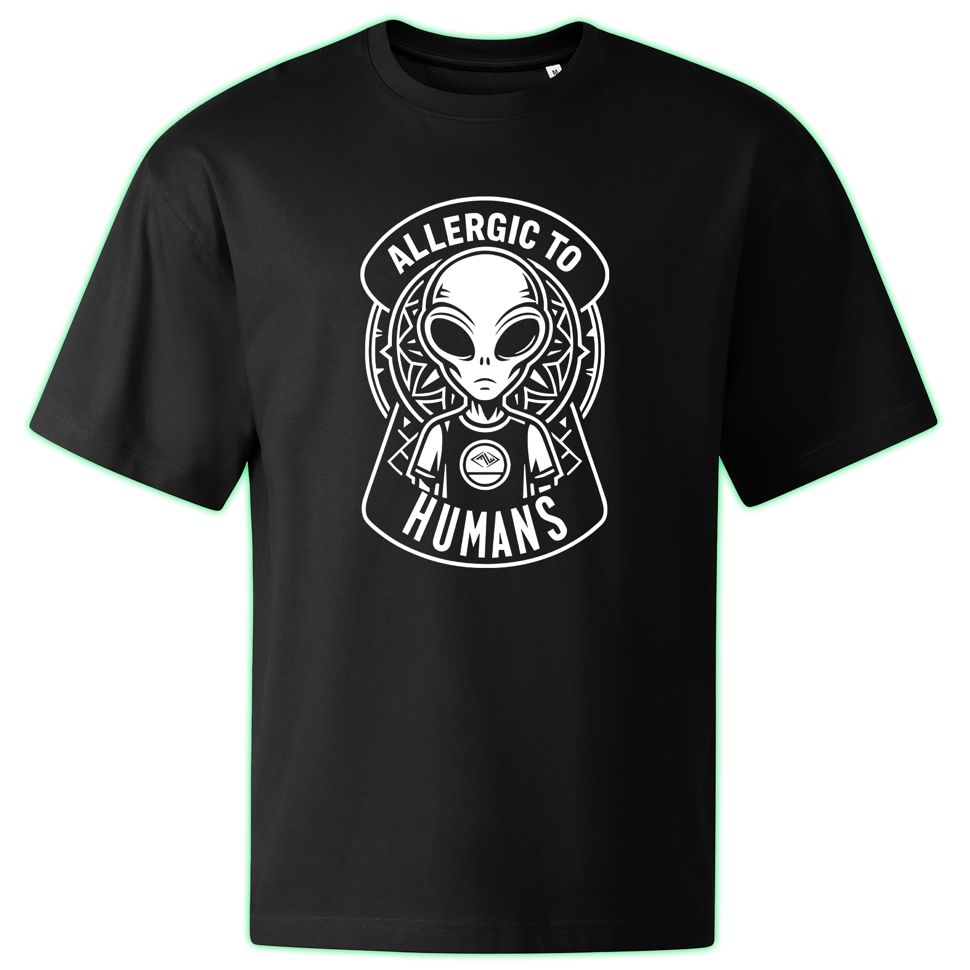 ALLERGIC TO HUMANS oversized t-shirt