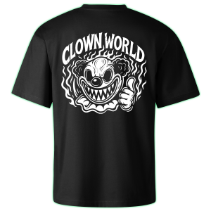 CLOWN WORLD oversized t-shirt backprint
