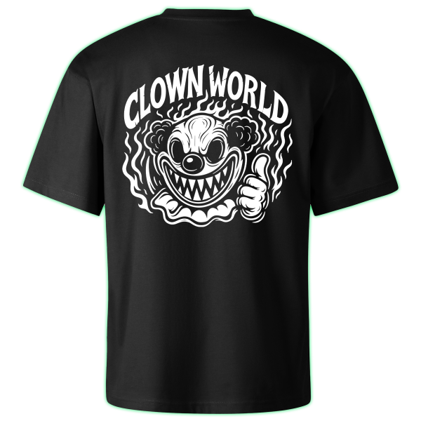 CLOWN WORLD oversized t-shirt backprint