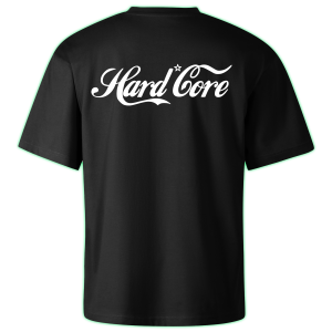HARD CORE oversized t-shirt backprint