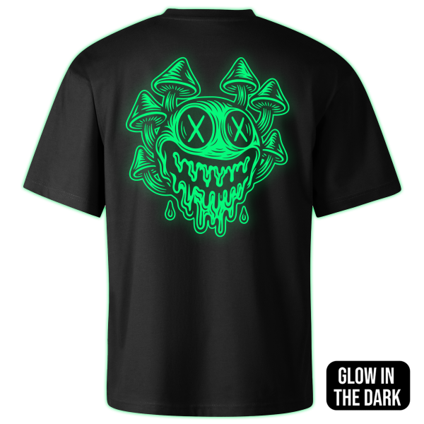 MUSHROOM SMILE oversized t-shirt backprint - Image 2