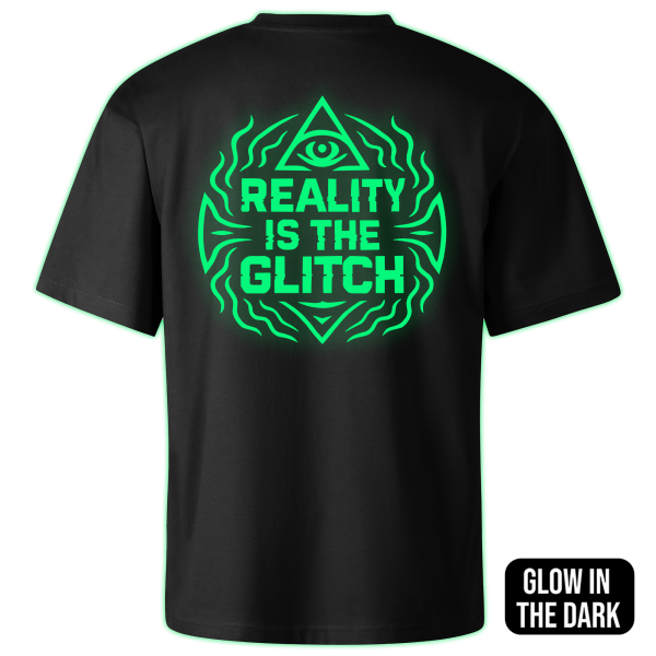 REALITY IS THE GLITCH oversized t-shirt backprint - Image 2
