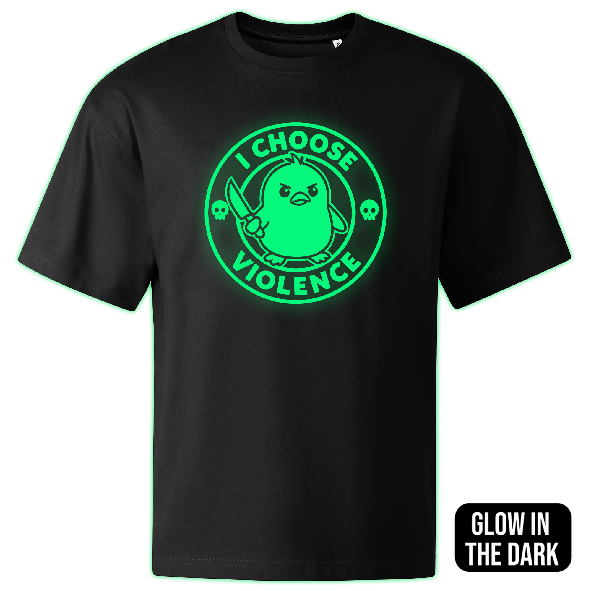 I CHOOSE VIOLENCE oversized t-shirt - Image 2