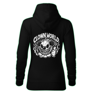 CLOWN WORLD women's hoodie back print