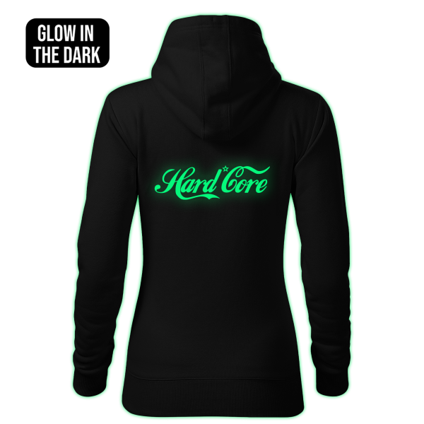HARD CORE women's hoodie back print - Image 2