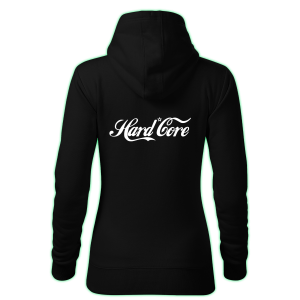 HARD CORE women's hoodie back print