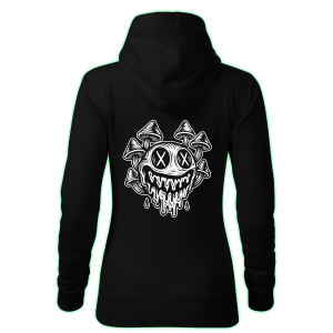 MUSHROOM SMILE women's hoodie back print