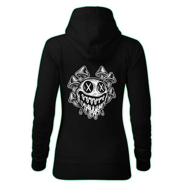 MUSHROOM SMILE women's hoodie back print