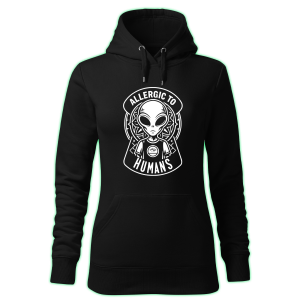 ALLERGIC TO HUMANS women's hoodie