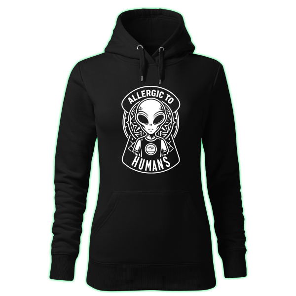 ALLERGIC TO HUMANS women's hoodie