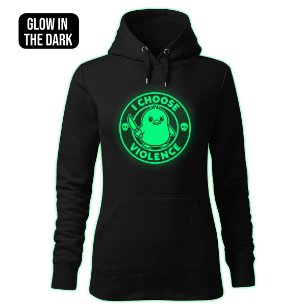 I CHOOSE VIOLENCE women's hoodie - Image 2