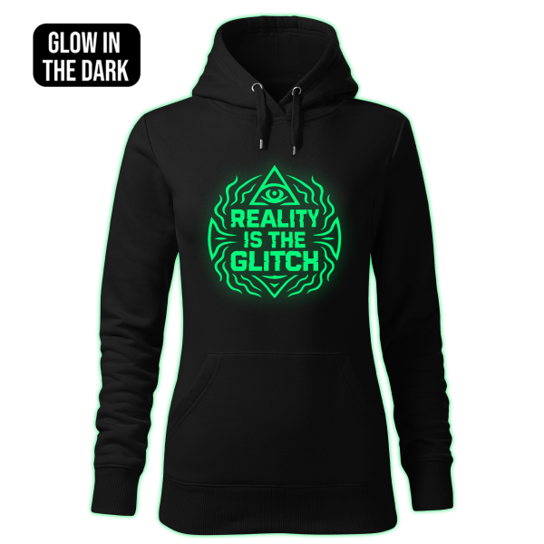 REALITY IS THE GLITCH women's hoodie - Image 2