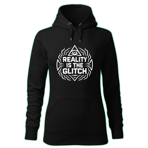 REALITY IS THE GLITCH women's hoodie