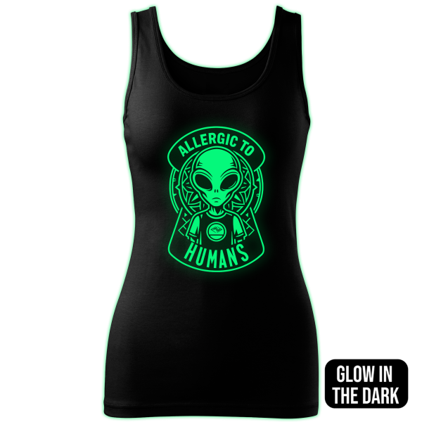 ALLERGIC TO HUMANS tank top women - Image 2