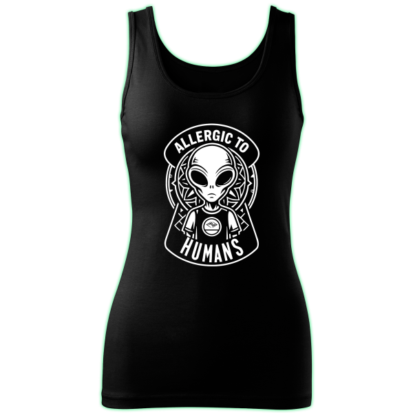 ALLERGIC TO HUMANS tank top women