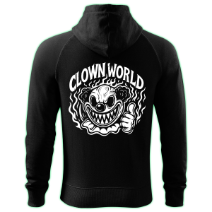 CLOWN WORLD zipped hoodie
