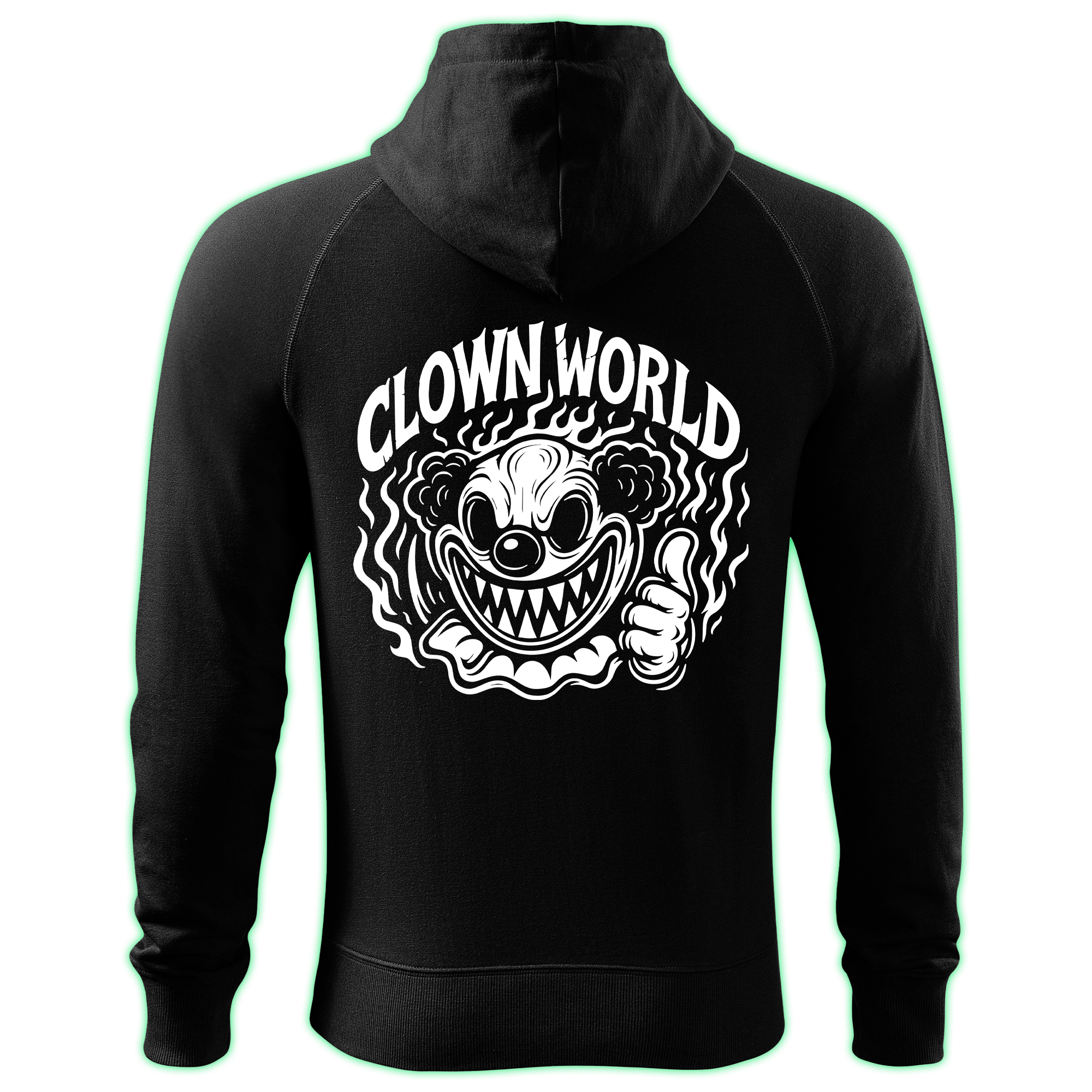 CLOWN WORLD zipped hoodie