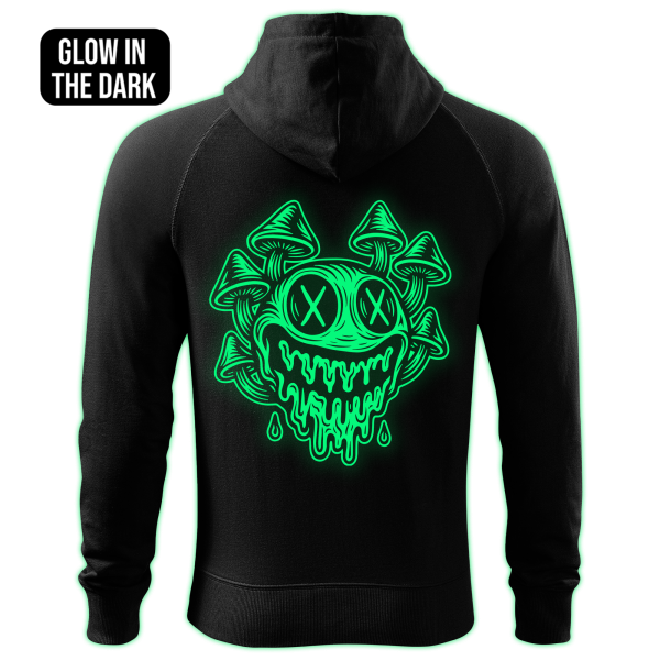MUSHROOM SMILE zipped hoodie - Image 2