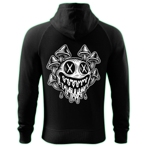 MUSHROOM SMILE zipped hoodie