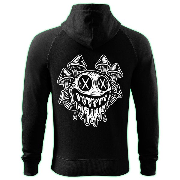 MUSHROOM SMILE zipped hoodie
