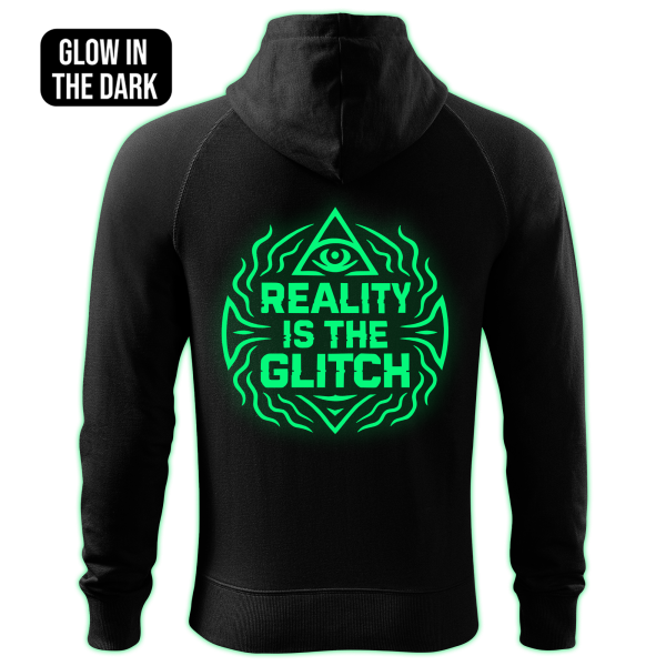 REALITY IS THE GLITCH zipped hoodie - Image 2