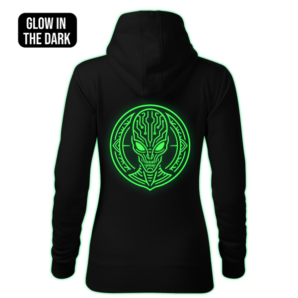 AI AGENT women's hoodie back print - Image 2