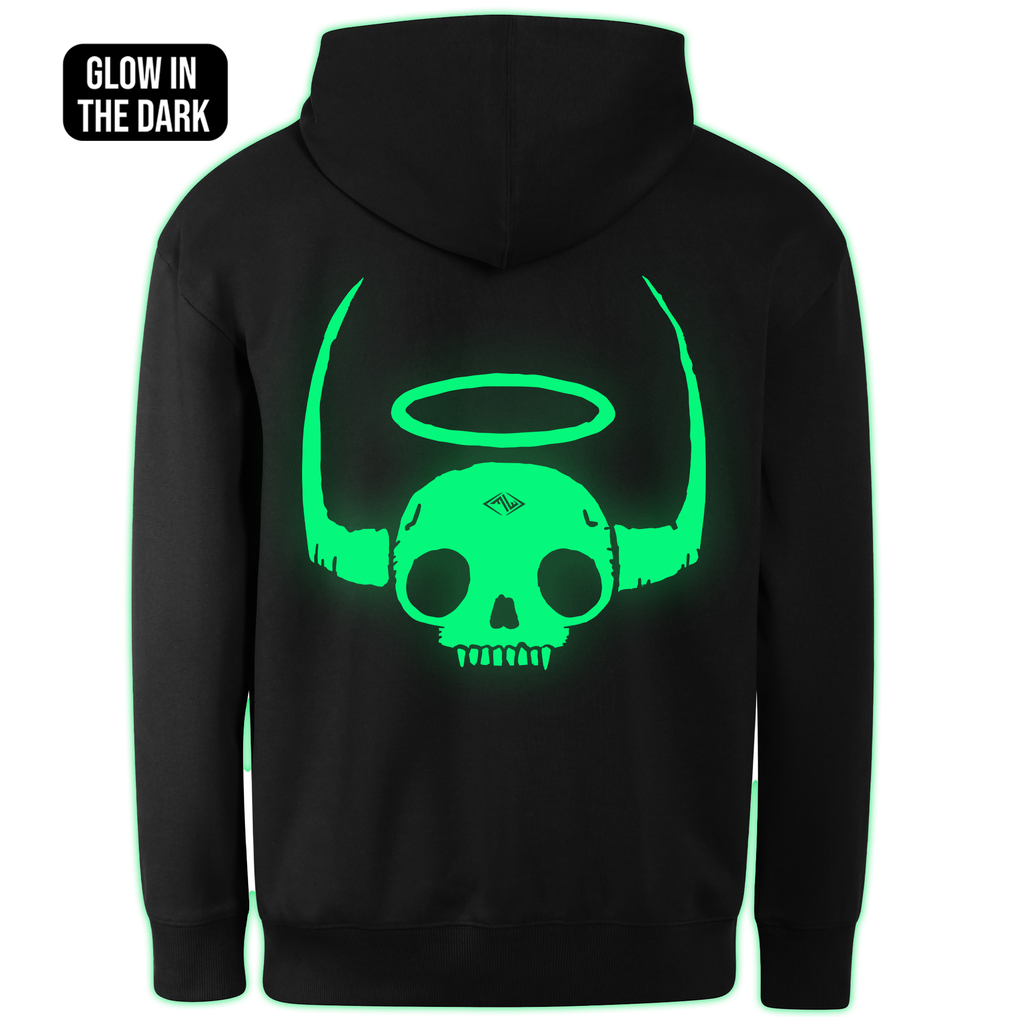HOLY DEMON hoodie back print - Image 2