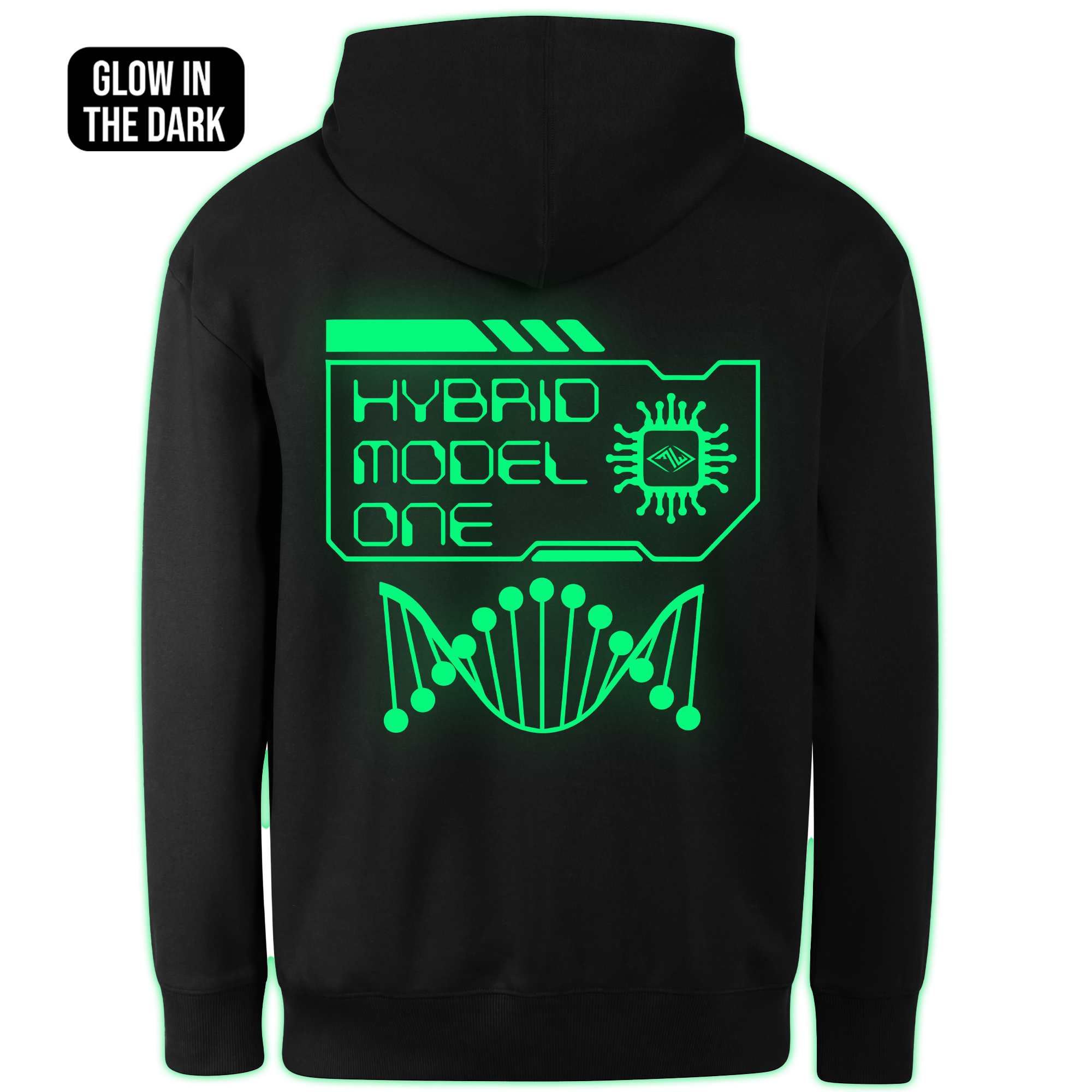 HYBRID MODEL ONE hoodie back print - Image 2