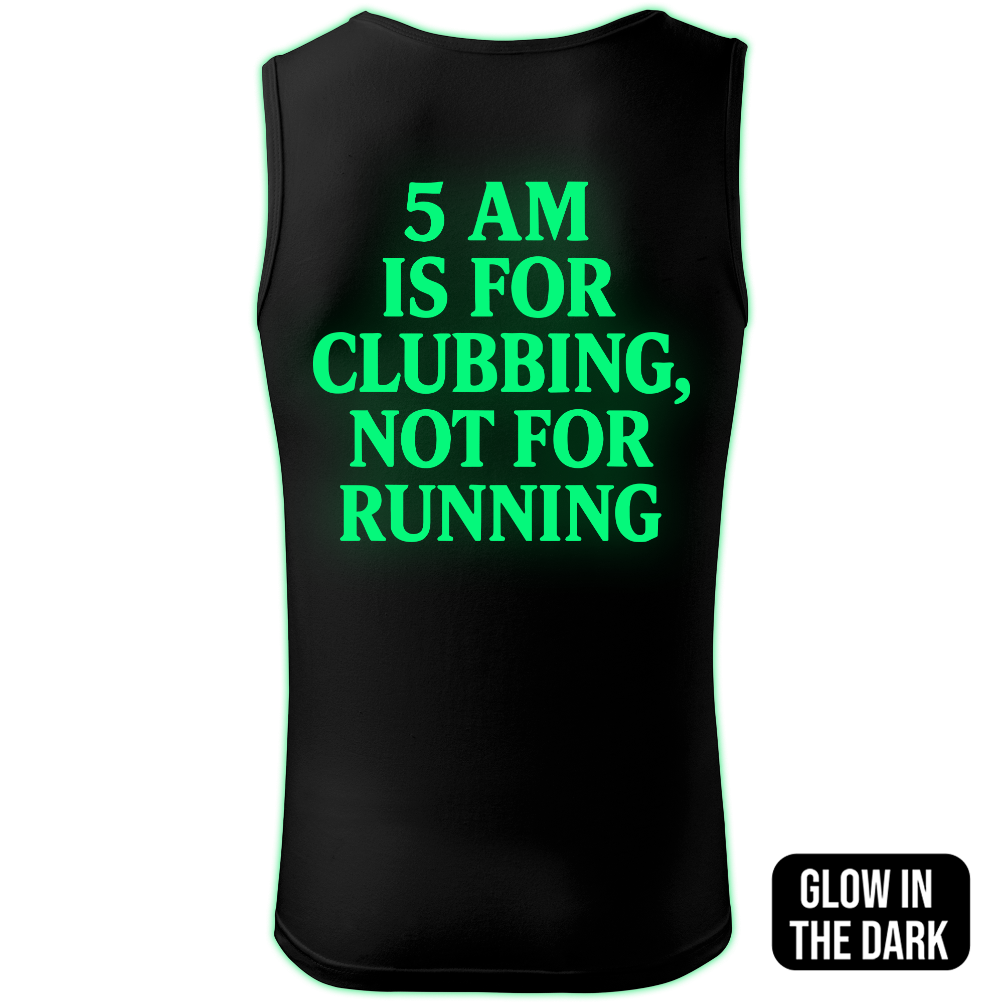 5 AM tank top men back print - Image 2
