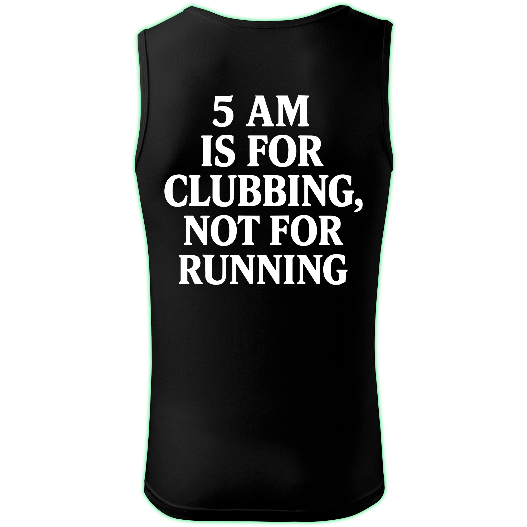 5 AM tank top men back print