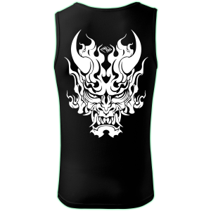 Demon tank top men back print