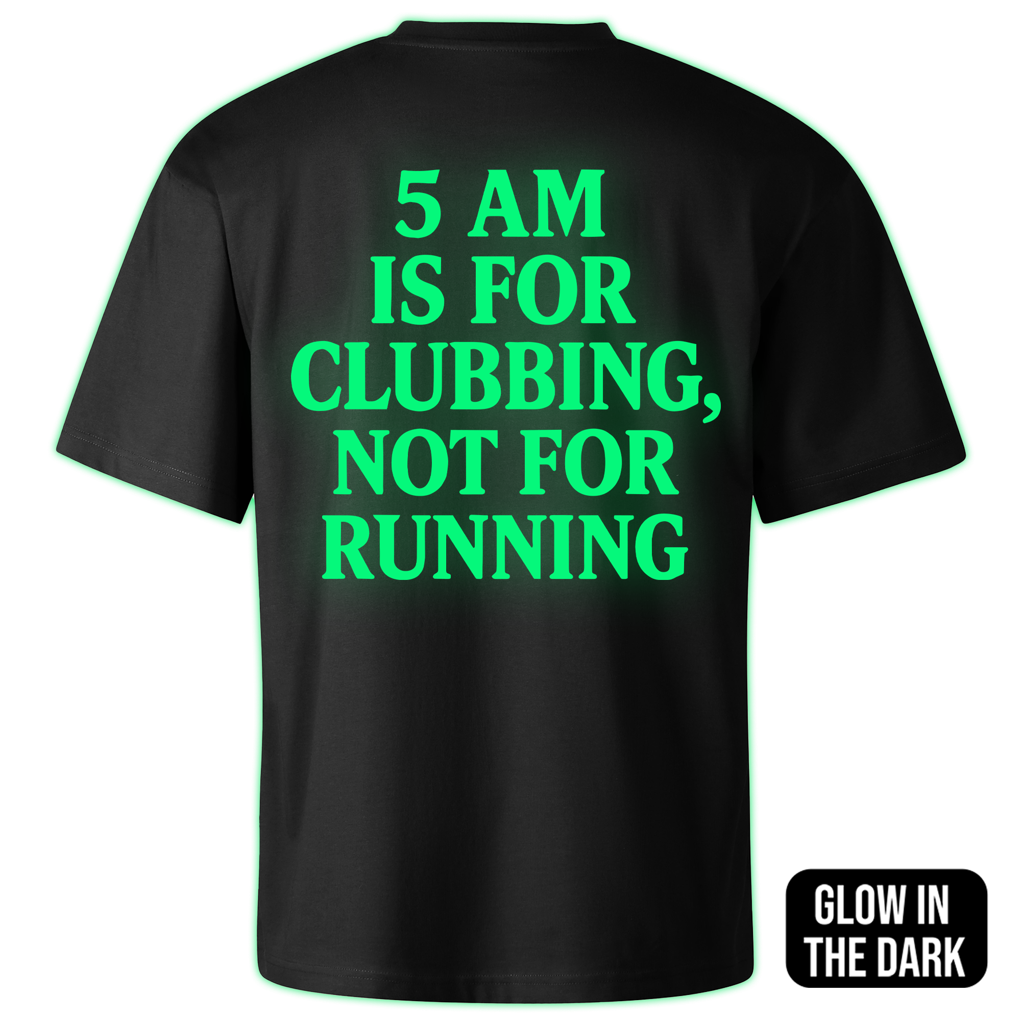 5 AM oversized t-shirt backprint - Image 2