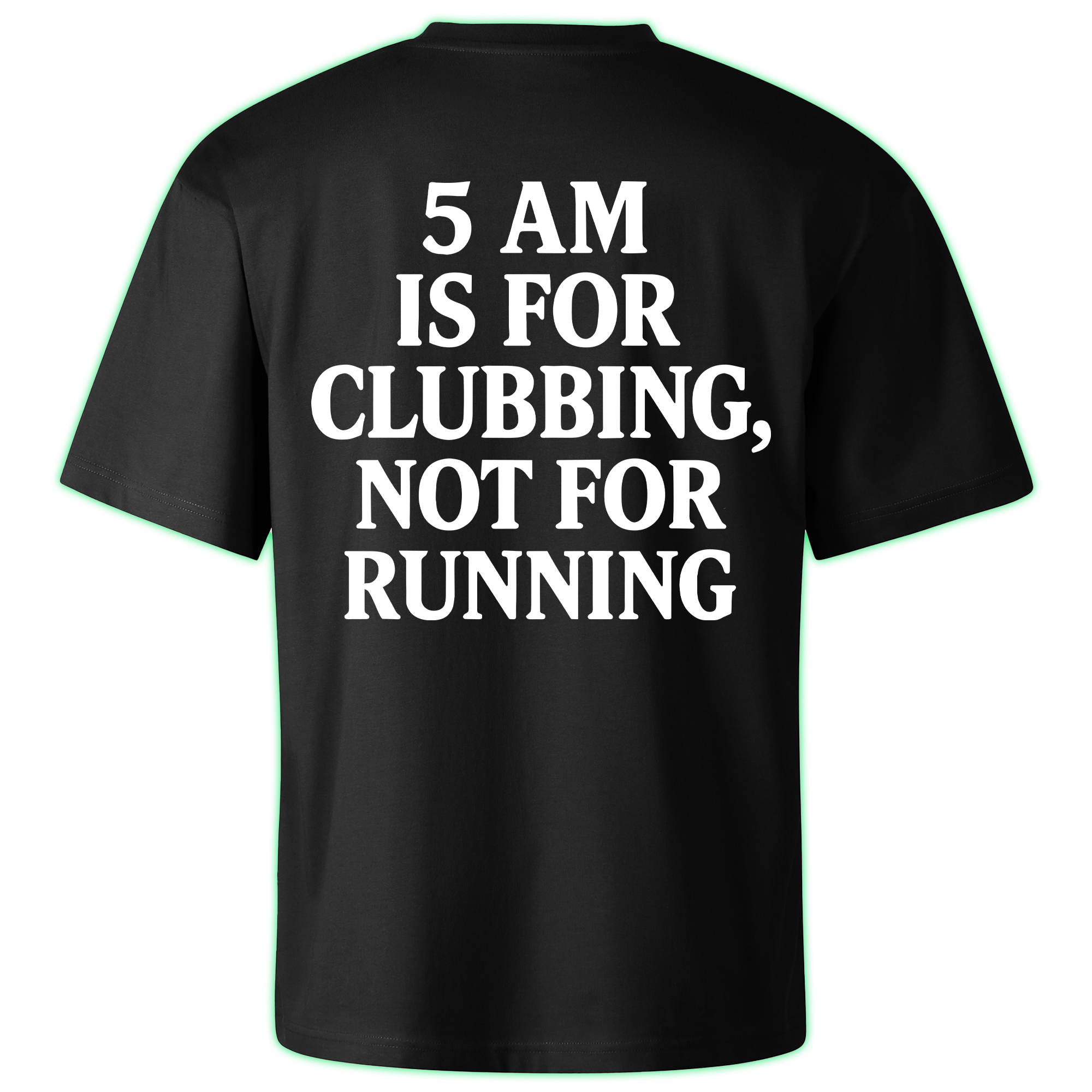 5 AM oversized t-shirt backprint