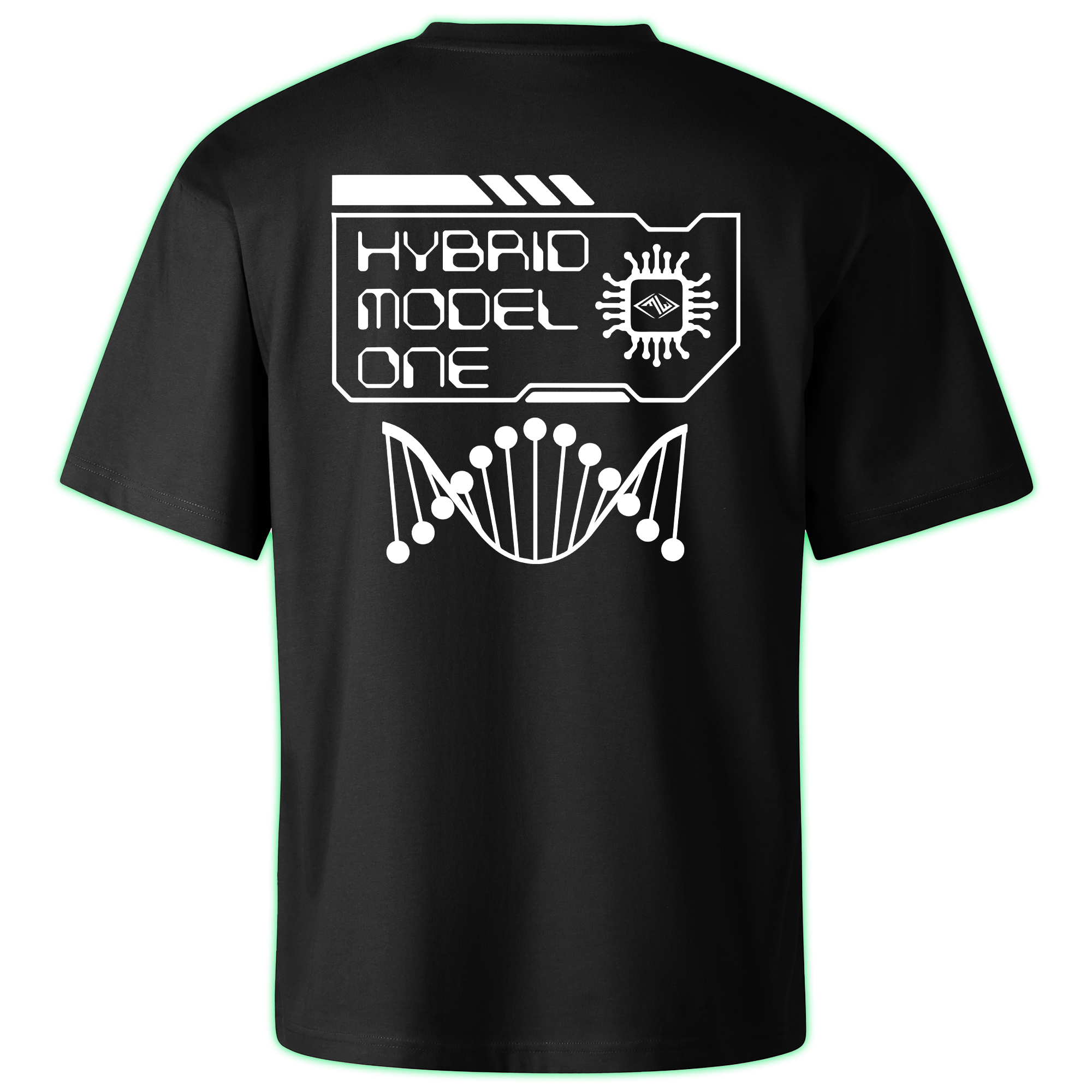 HYBRID MODEL ONE oversized t-shirt backprint