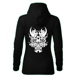 Demon women's hoodie back print