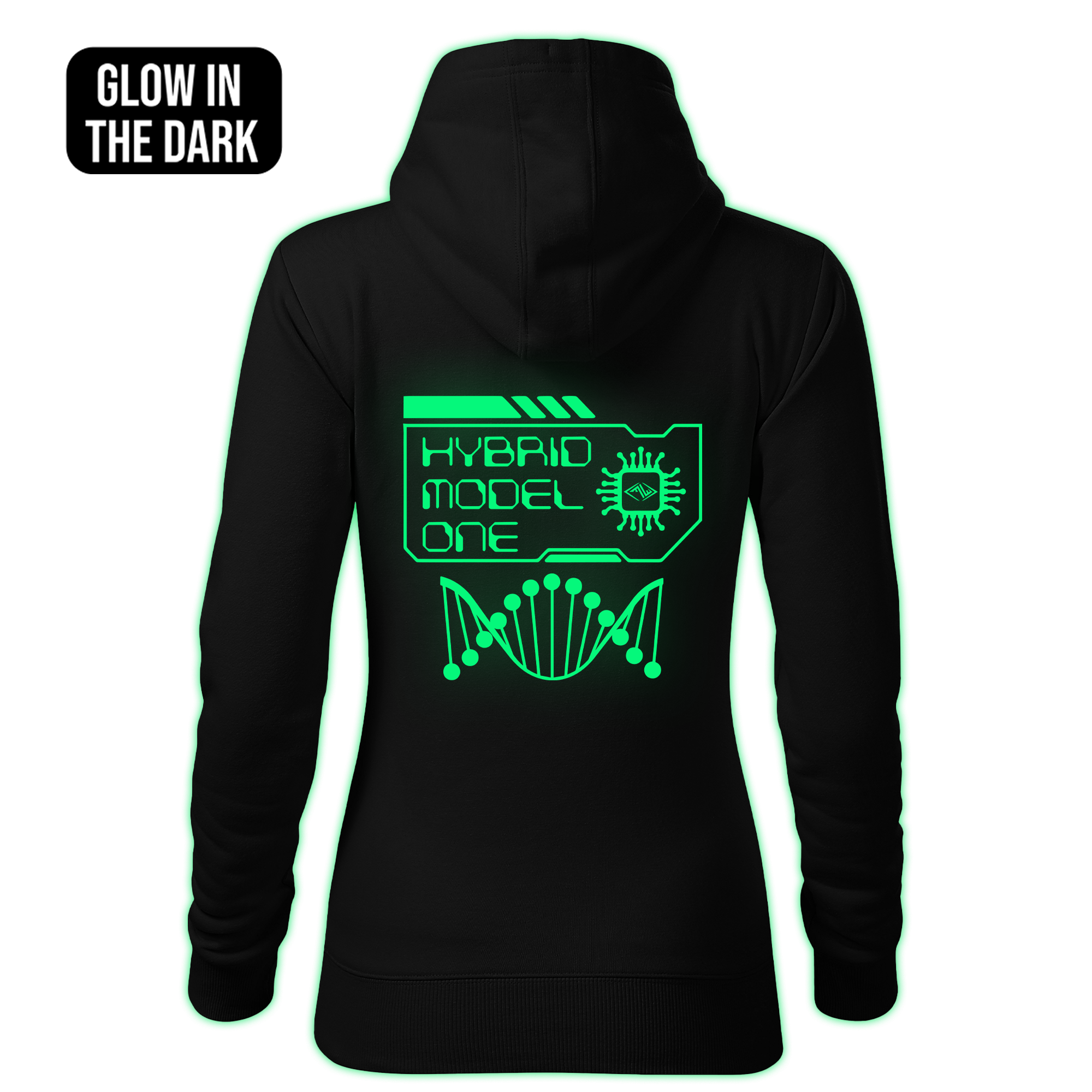 HYBRID MODEL ONE women's hoodie back print - Image 2