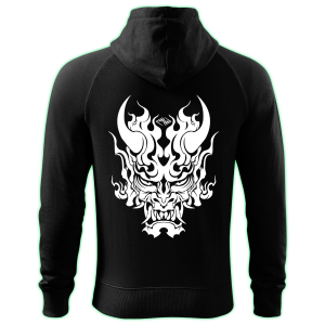Demon zipped hoodie