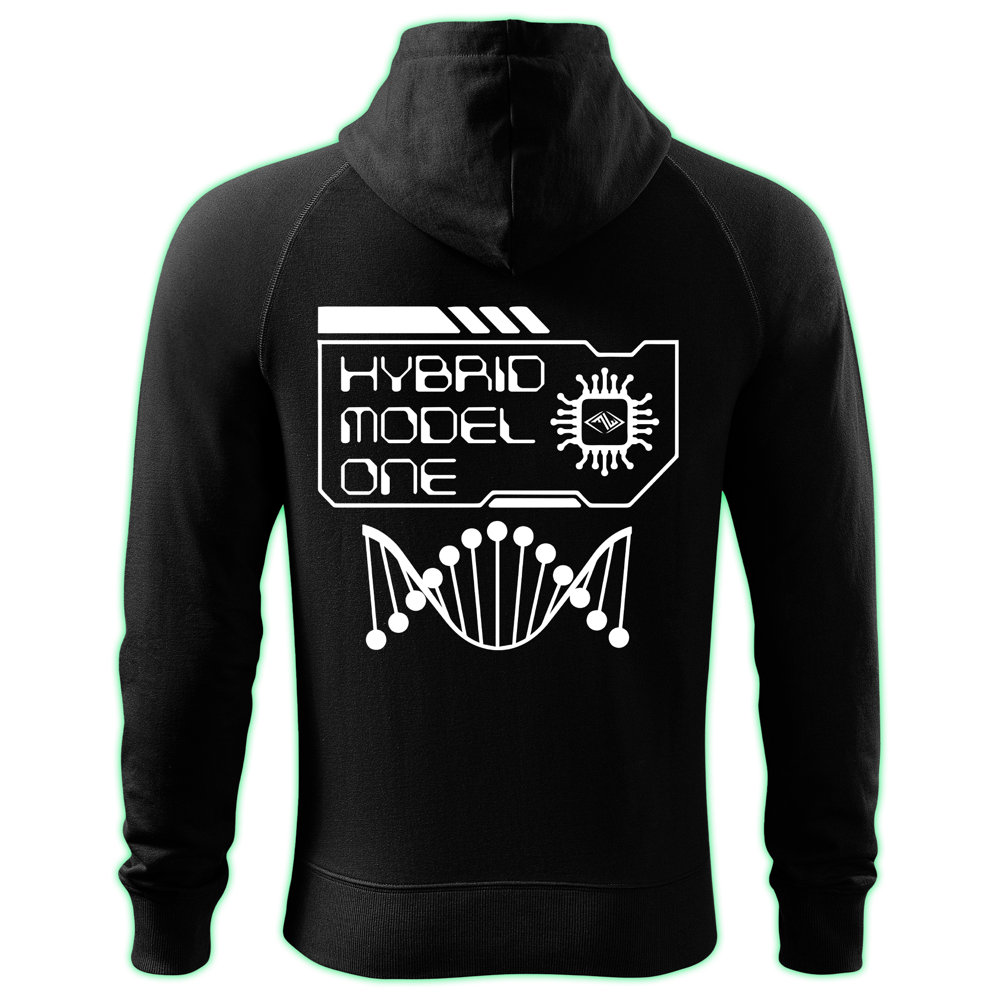 HYBRID MODEL ONE zipped hoodie