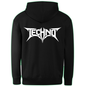 TECHNO hoodie back print