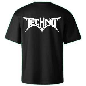 Techno oversized t-shirt backprint