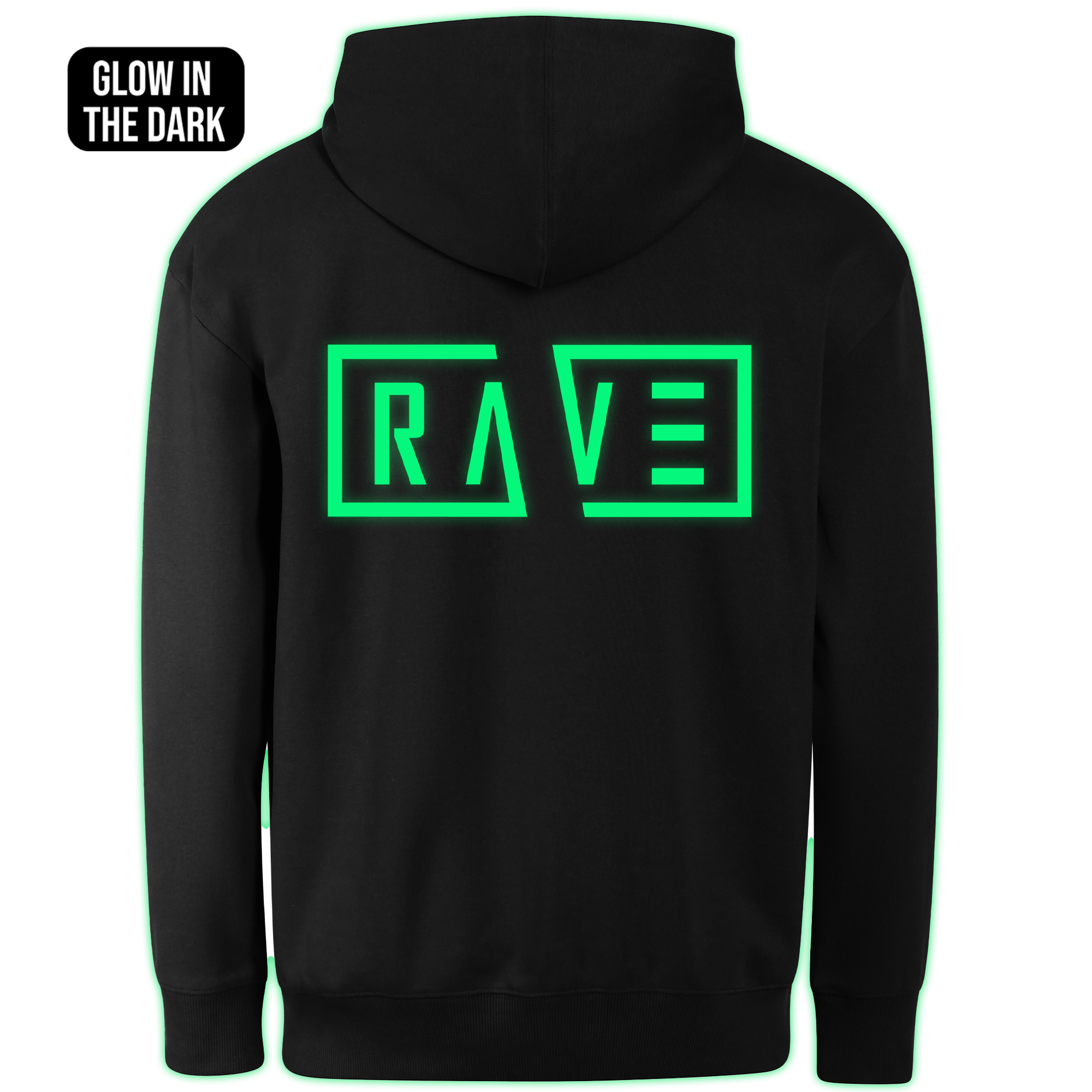 RAVE hoodie back print - Image 2