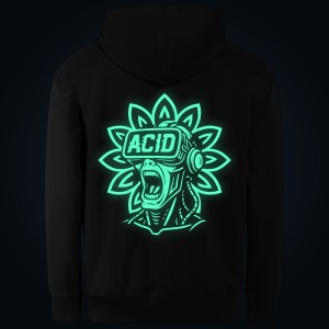 ACID VR hoodie back print