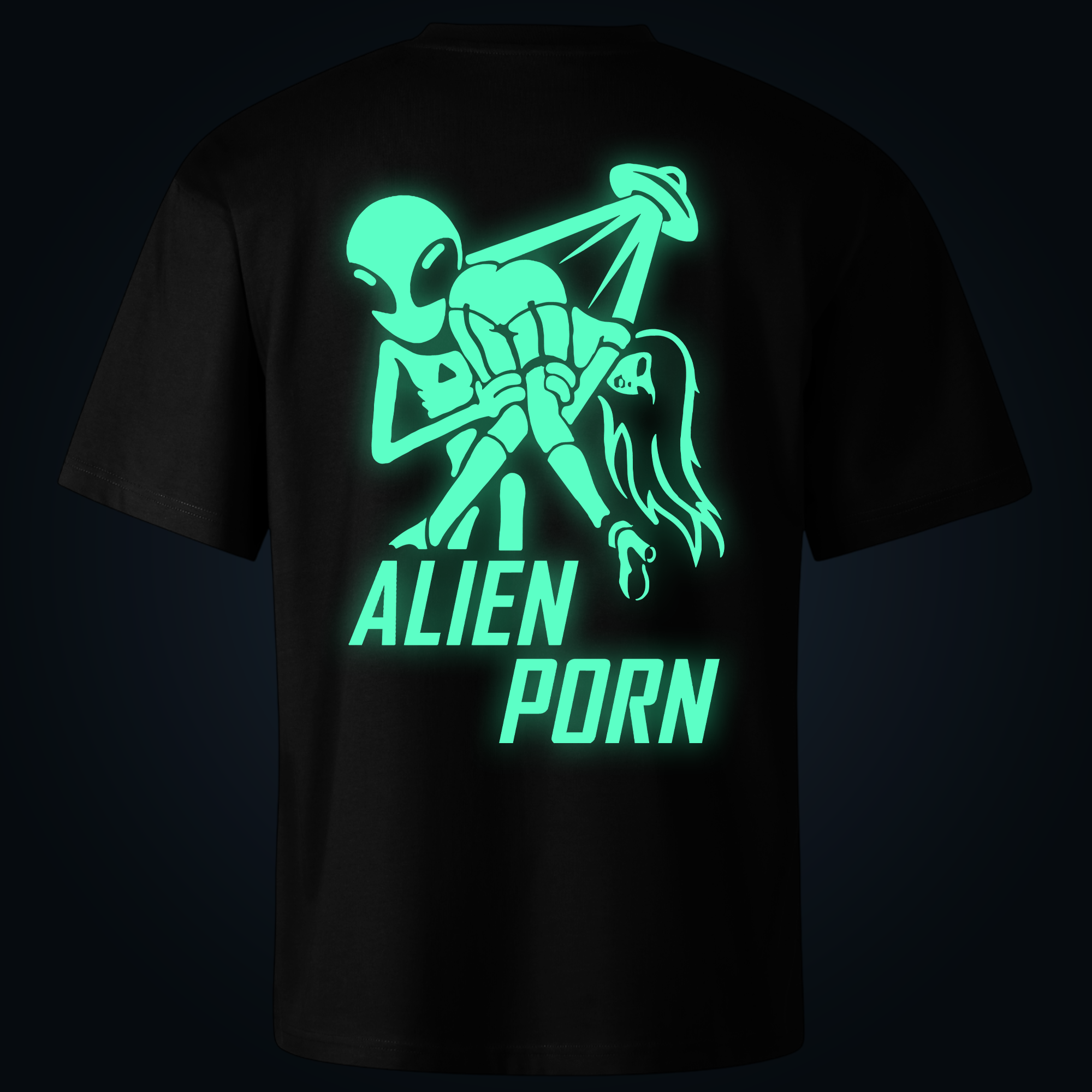 Alien Porn oversized t-shirt backprint