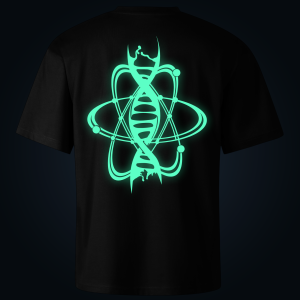 Atomic DNA oversized t-shirt backprint