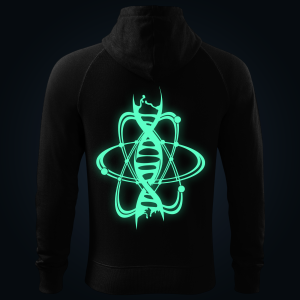 Atomic DNA zipped hoodie